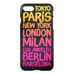 Favorite Cities Neon iPhone 7 Case