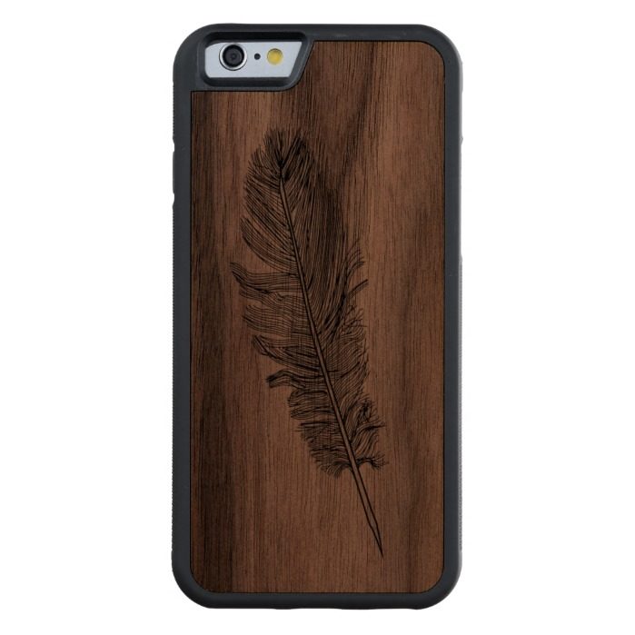 FeatherCarved Walnut iPhone 6 Bumper