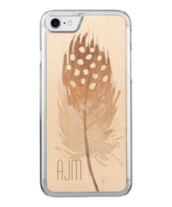 FeatherWatercolor Bohemian Tribal Carved iPhone 7 Case