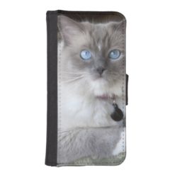 Female Ragdoll Cat Wallet Phone Case For iPhone SE/5/5s