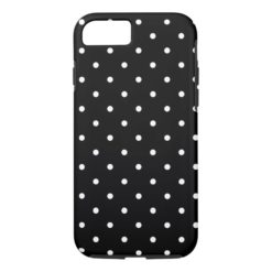 Fifties Style Black and White Polka Dot iPhone 7 Case