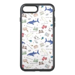 Finding Dory Cartoon White Pattern OtterBox Symmetry iPhone 7 Plus Case
