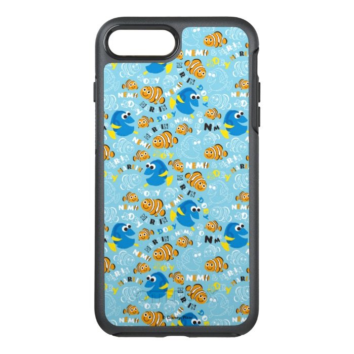 Finding Nemo | Dory and Nemo Pattern OtterBox Symmetry iPhone 7 Plus Case