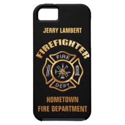 Fire Department Gold Name Template iPhone SE/5/5s Case