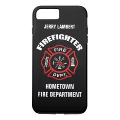 Firefighter Name Template iPhone 7 Plus Case