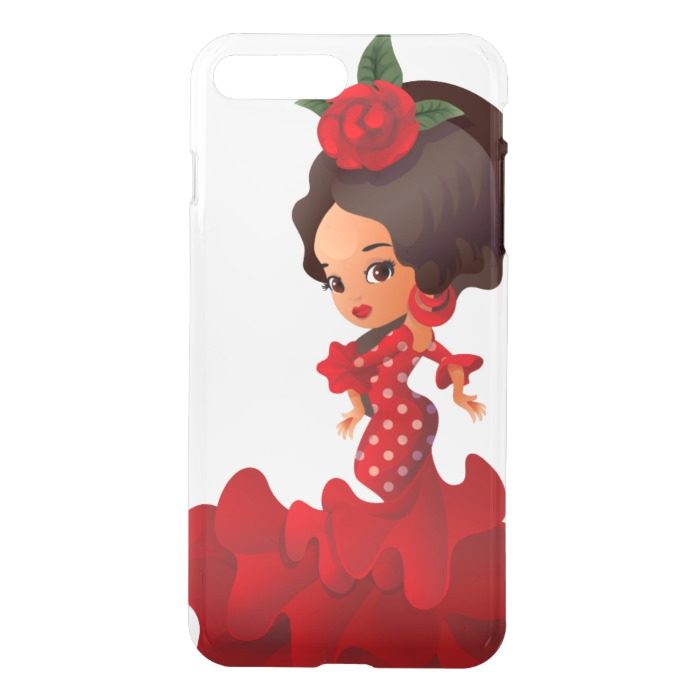 Flamenco cartoon chibi kawaii girl iPhone 7 plus case