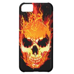 Flaming Skull iPhone 5C Case
