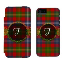 Forrester Tartan And Monogram iPhone SE/5/5s Wallet Case