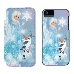 Frozen | Elsa and Olaf - Icy Glow Wallet Case For iPhone SE/5/5s