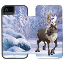 Frozen | Olaf sitting on Sven Wallet Case For iPhone SE/5/5s