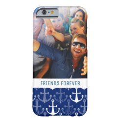 Fun Anchor Pattern | Your Photo & Text Barely There iPhone 6 Case
