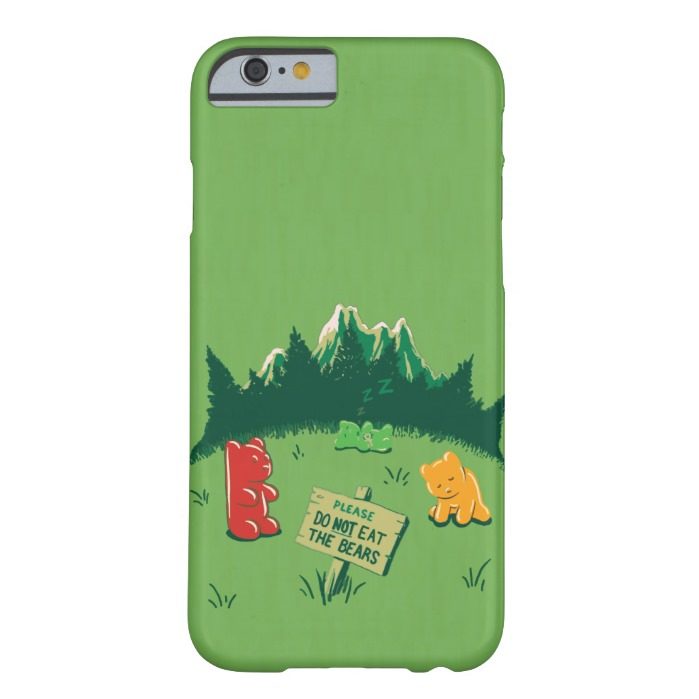 Funny Jelly Bears at Mountains Barely There iPhone 6 Case