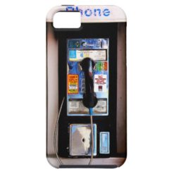 Funny New York Public Pay Phone Photograph iPhone SE/5/5s Case