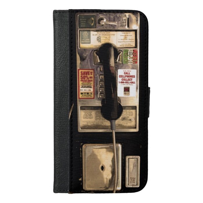 Funny Old Pay Phone iPhone 6/6s Plus Wallet Case