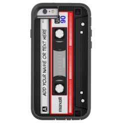Funny Retro Music Cassette Tape Pattern Tough Xtreme iPhone 6 Case