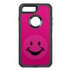 Funny Smiley face black+ your backg. & ideas OtterBox Defender iPhone 7 Plus Case
