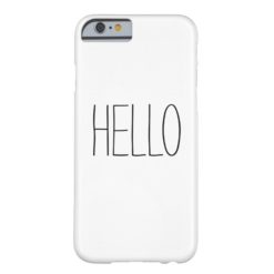 Funny cute hello hi slogan hipster quote barely there iPhone 6 case