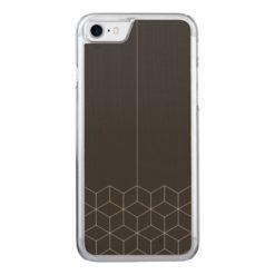 Geometric black and white Carved iPhone 7 case