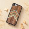 Geometric wood arrow Carved maple iPhone 6 bumper case
