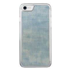 Girly Blue Watercolor Abstract Pattern Carved iPhone 7 Case