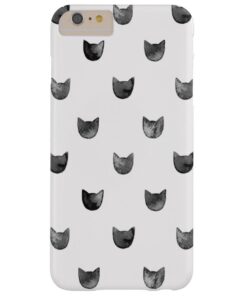 Girly Chic Cute Cat Pattern Barely There iPhone 6 Plus Case