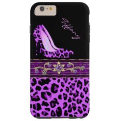 Glamorous Purple Jaguar Print iPhone 6 Plus Case