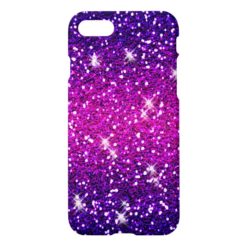 Glitters Sparkles Purple Pink Texture iPhone 7 Case
