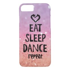 Glittery Eat Sleep Dance case