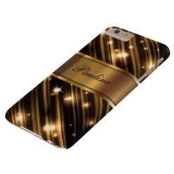 Glitzy Monogram Style Barely There iPhone 6 Plus Case