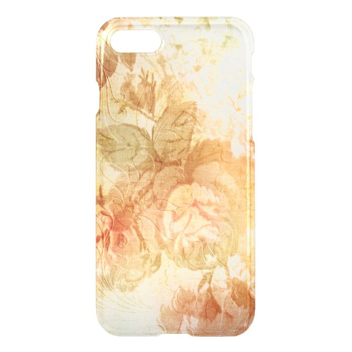 Gold Embossed Roses iPhone 7 Case