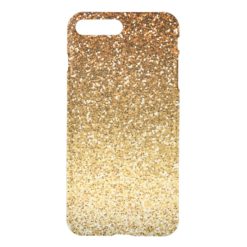 Gold Faux Glitter Ombre iPhone 7 Plus Case