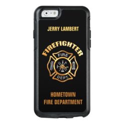 Gold Firefighter Name Template OtterBox iPhone 6/6s Case