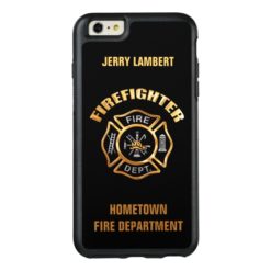 Gold Firefighter Name Template OtterBox iPhone 6/6s Plus Case