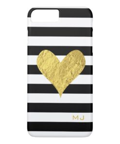 Gold Foil Heart iPhone 7 Plus Case