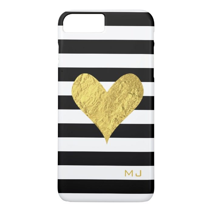 Gold Foil Heart iPhone 7 Plus Case