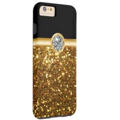 Gold Glitter Bling Tough iPhone 6 Plus Case