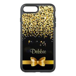 Gold Glitter OtterBox Symmetry iPhone 7 Plus Case