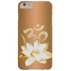 Gold Lotus & Om Symbol Yoga Barely There iPhone 6 Plus Case