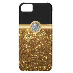 Gold Monogram iPhone 5C Cases