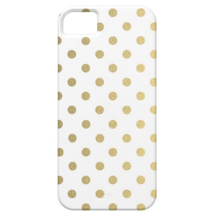 Gold Polka Dots Pattern | iPhone SE/5/5s Case