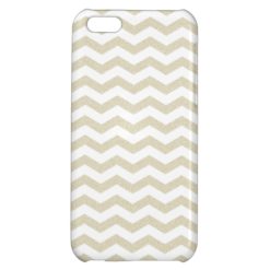 Gold taupe chevron zig zag textured zigzag pattern case for iPhone 5C