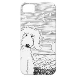 Golden Doodle on the Beach iPhone Case