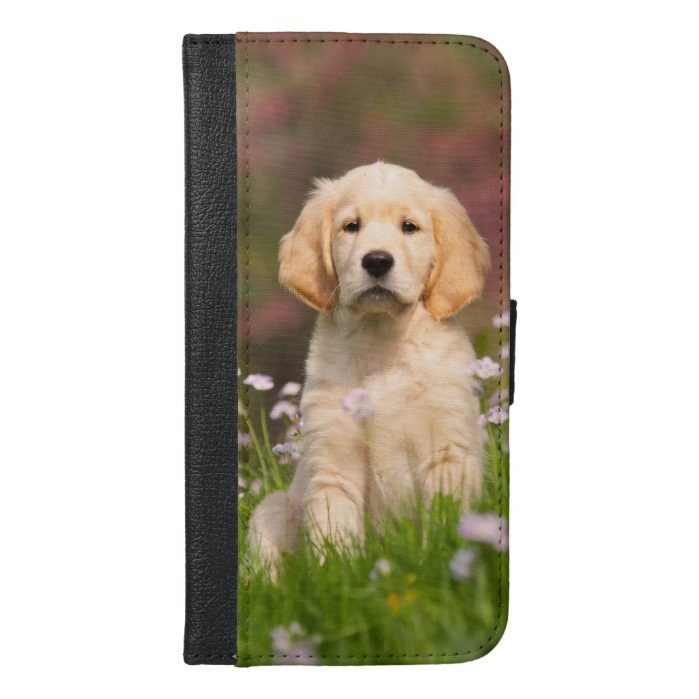 Golden Retriever puppy a cute Goldie iPhone 6/6s Plus Wallet Case