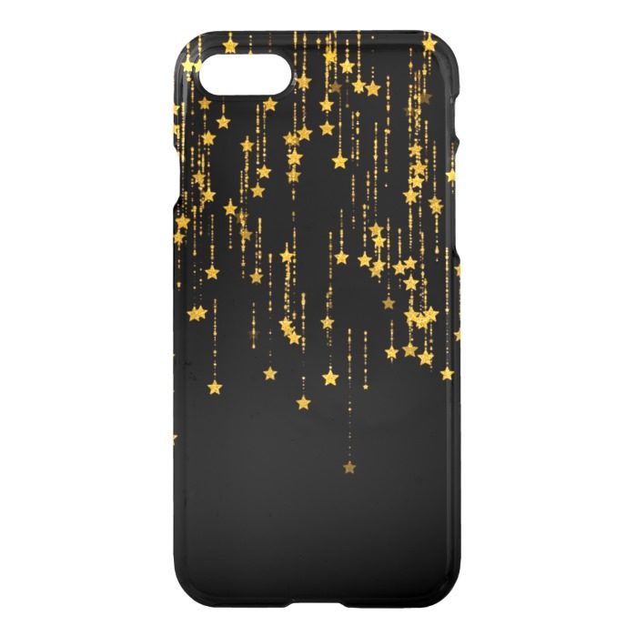 Golden Stars - Custom iPhone 7 Clearly? deflector iPhone 7 Case