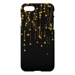 Golden Stars - Custom iPhone 7 glossy case