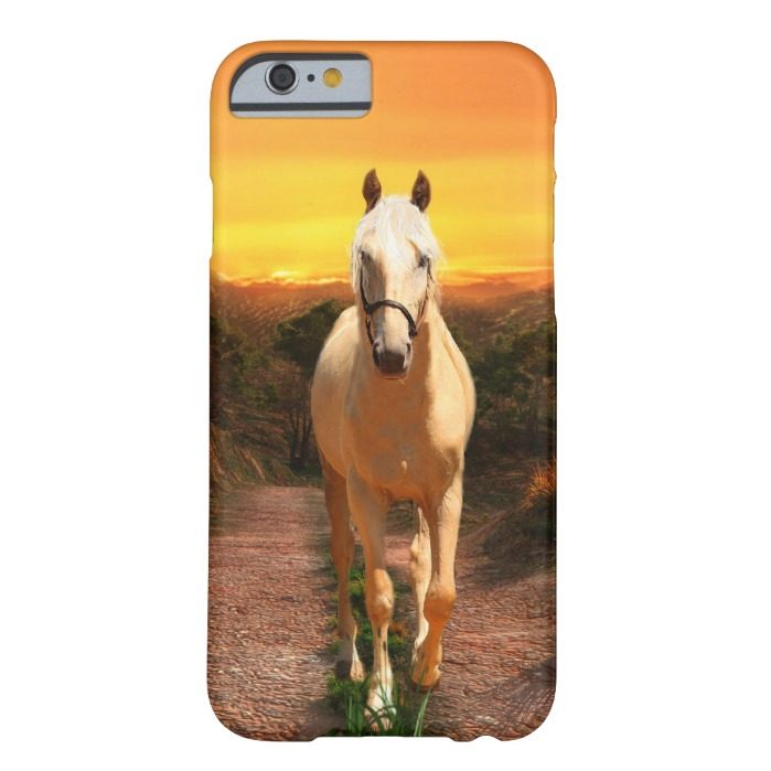 Golden palomino at sunset barely there iPhone 6 case