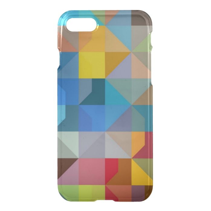 Gometric Art Multicolor Triangles and Diamonds iPhone 7 Case