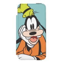 Goofy | Hand on Chin Wallet Case For iPhone SE/5/5s
