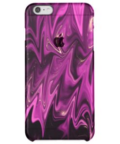 Goth inspired dark purple waves clear iPhone 6 plus case