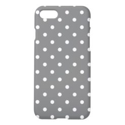 Gray Polka Dots iPhone 7 Case